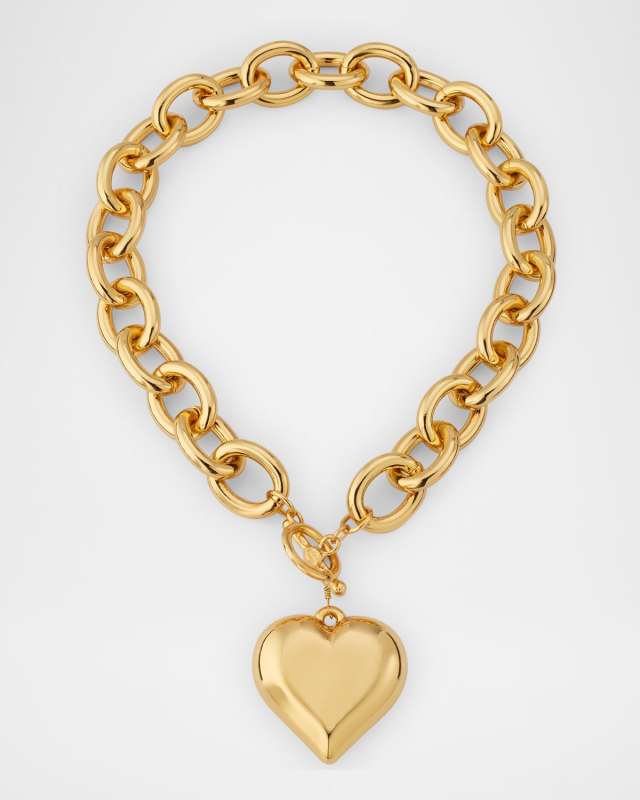 Heart Pendant Toggle Necklace